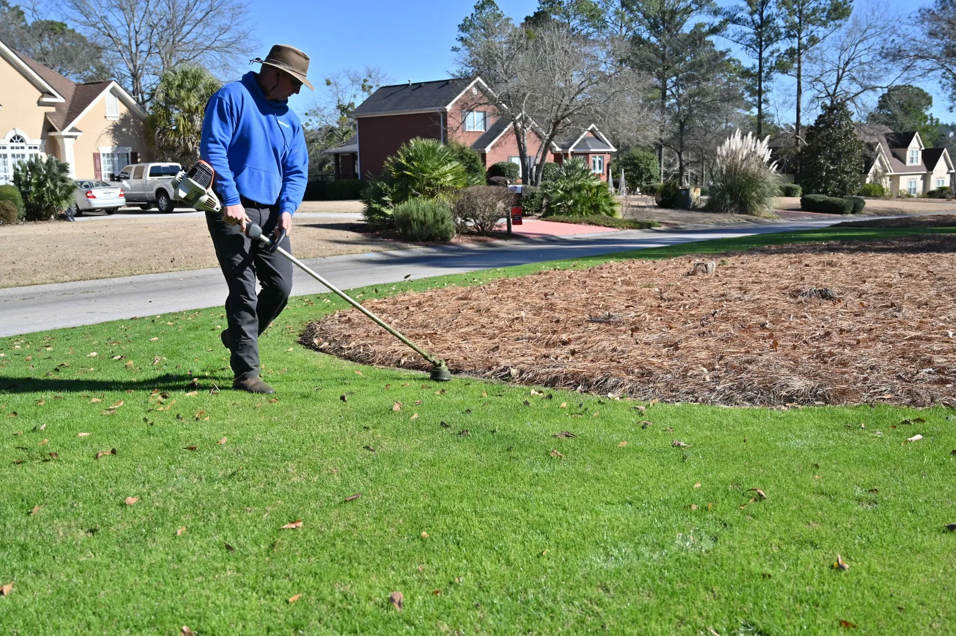 Benson Lawn Maintenance crew at work in the CSRA