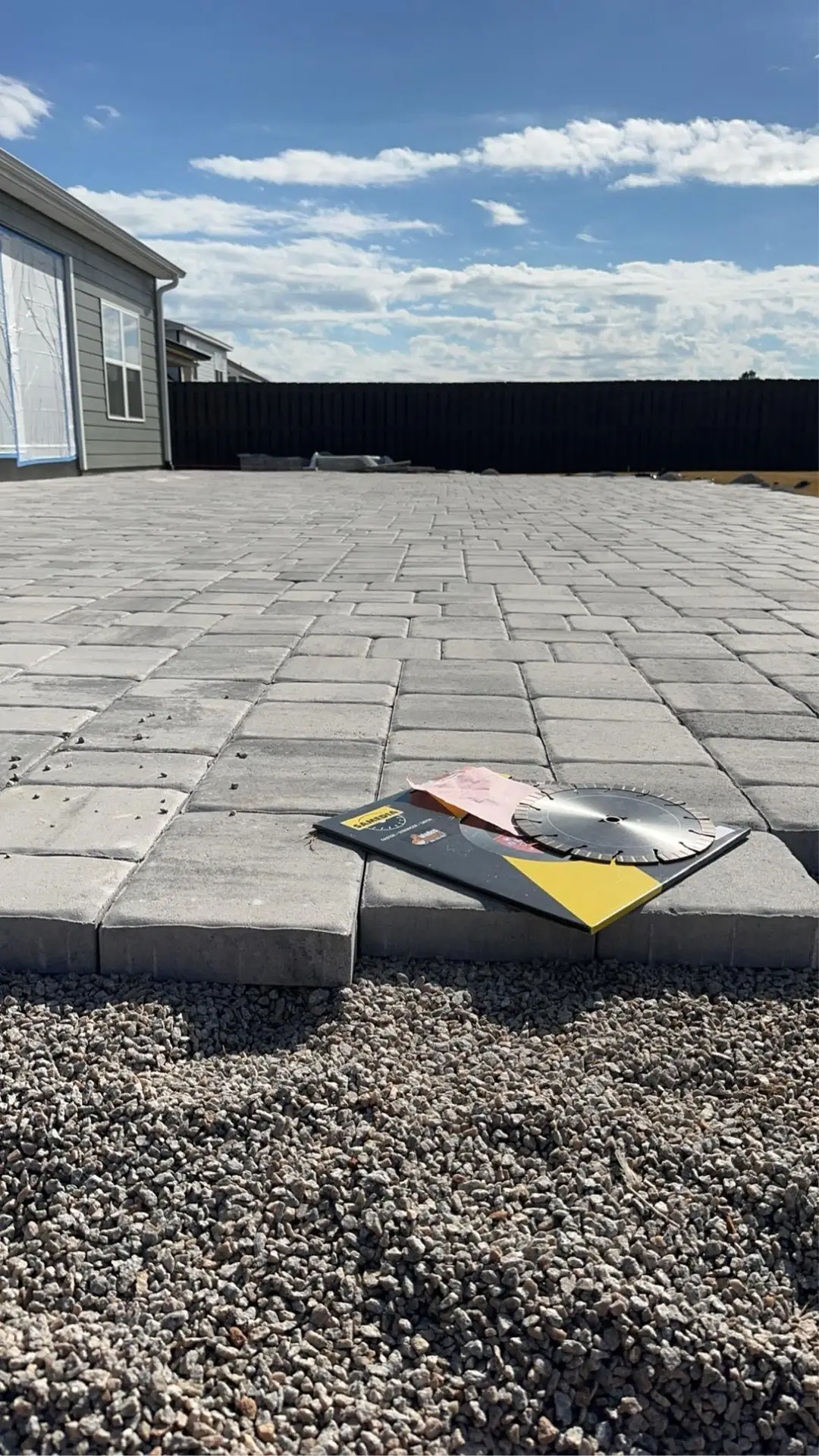 Paver patio installation in Edgefield, SC